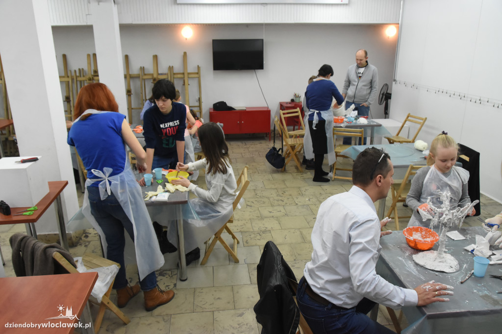 Warsztaty `Zimowy park` w galerii