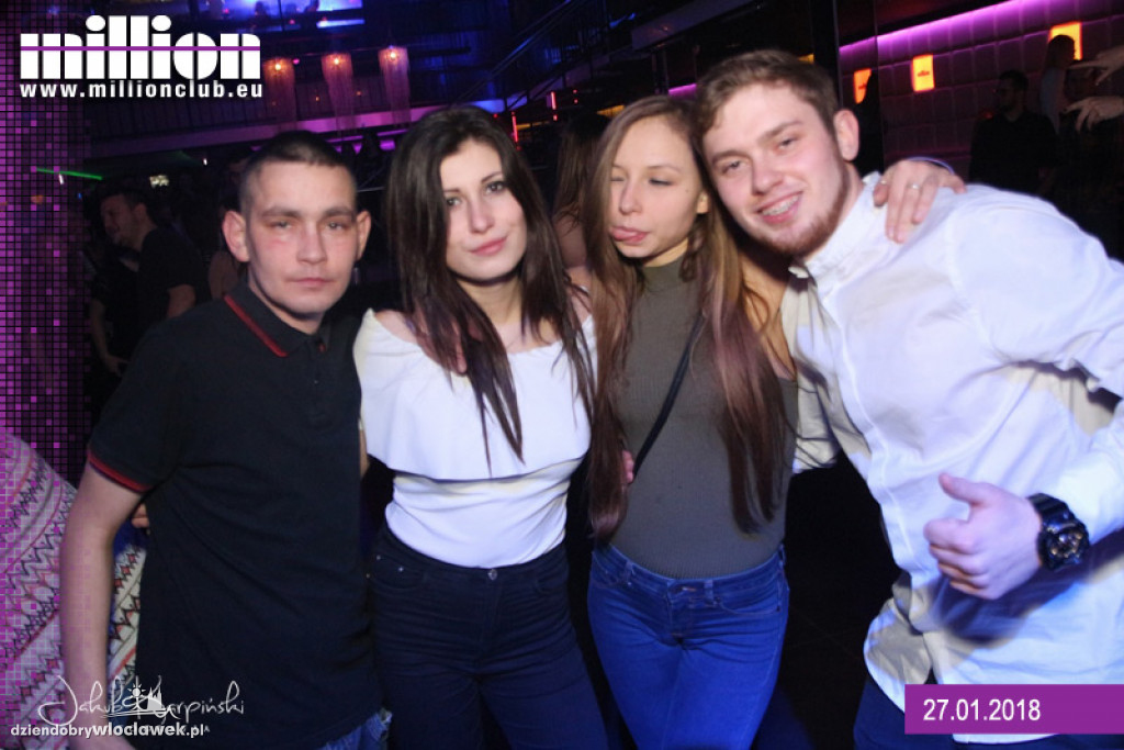 Sobotnia noc w klubie Million