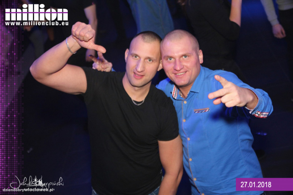 Sobotnia noc w klubie Million