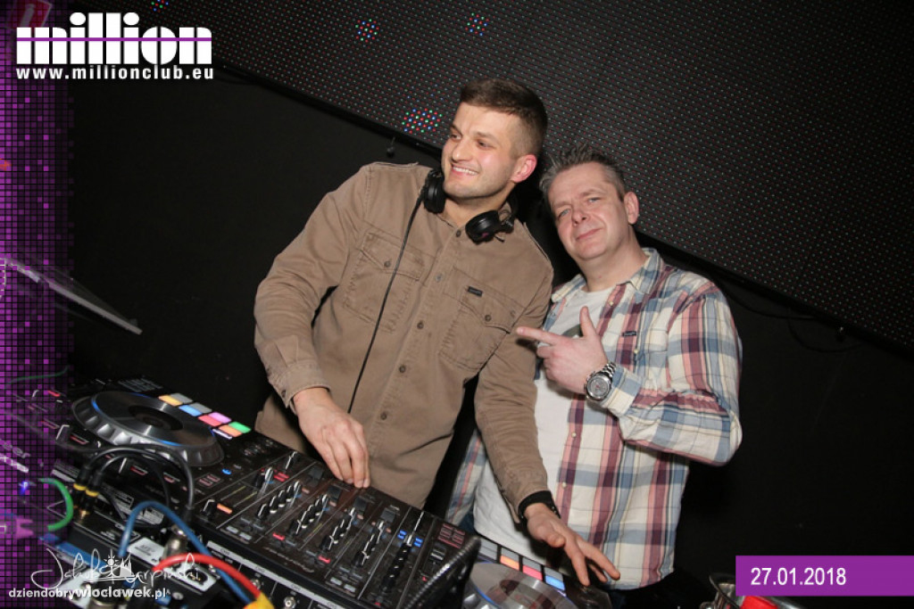 Sobotnia noc w klubie Million