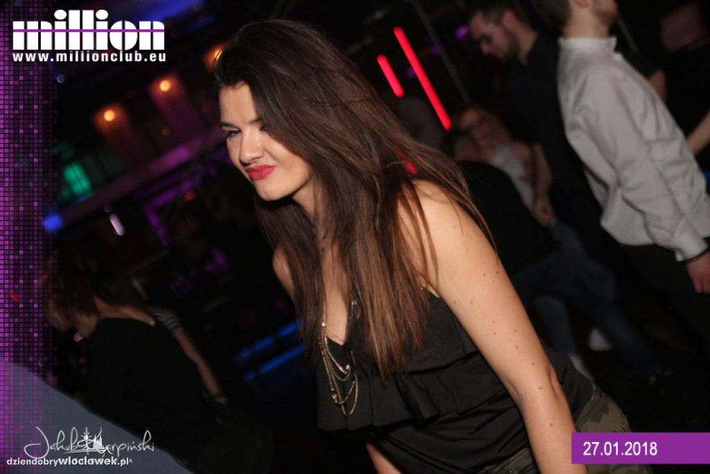 Sobotnia noc w klubie Million