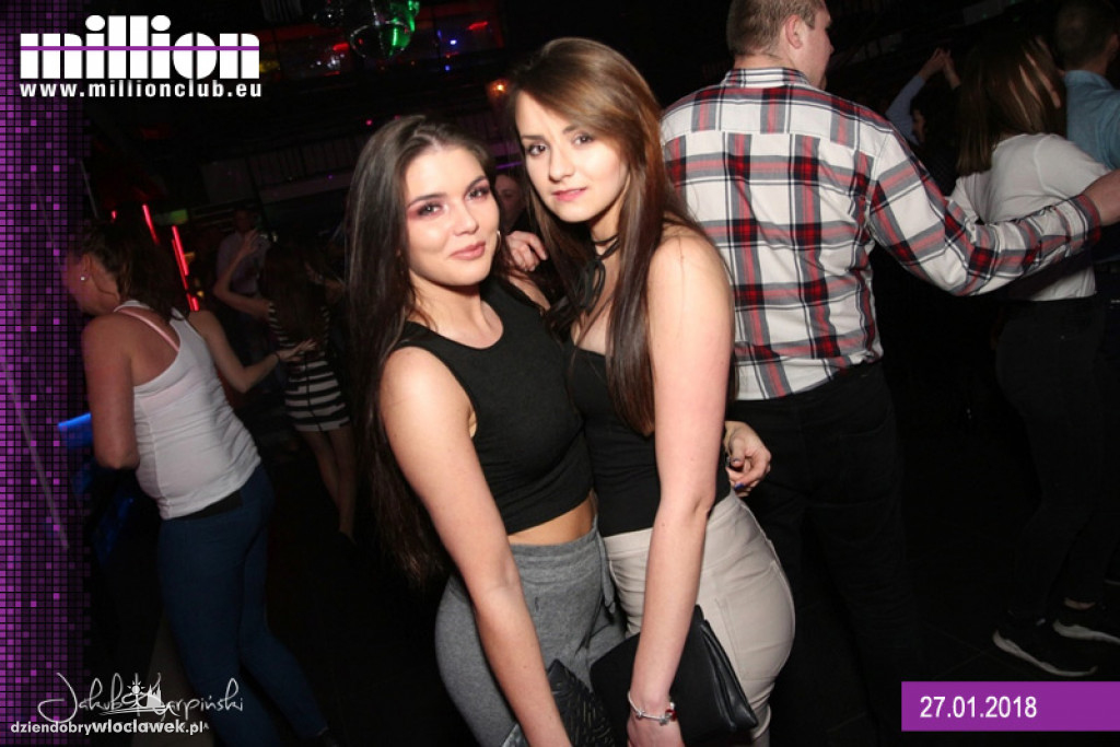 Sobotnia noc w klubie Million
