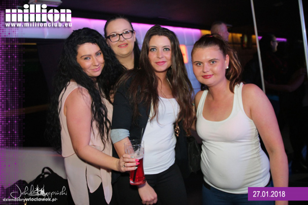 Sobotnia noc w klubie Million