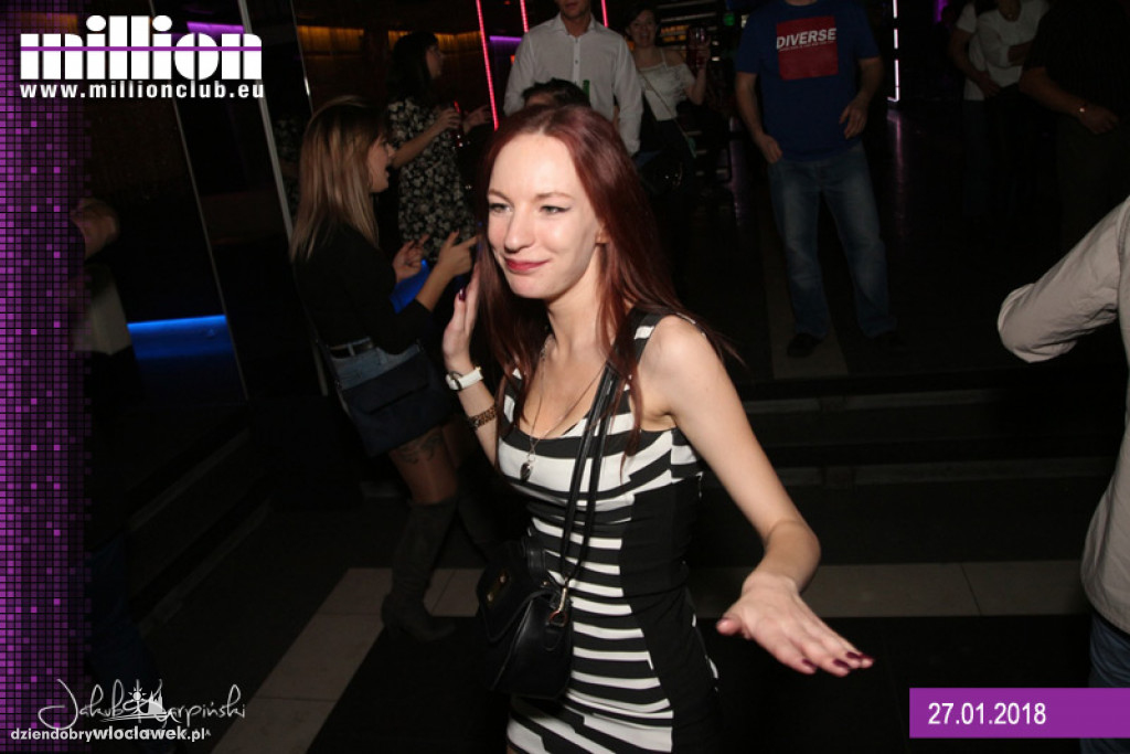 Sobotnia noc w klubie Million