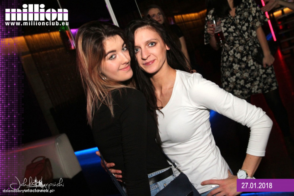 Sobotnia noc w klubie Million