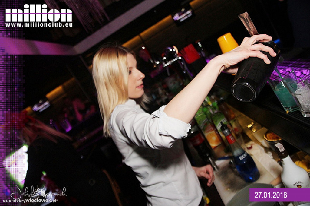 Sobotnia noc w klubie Million
