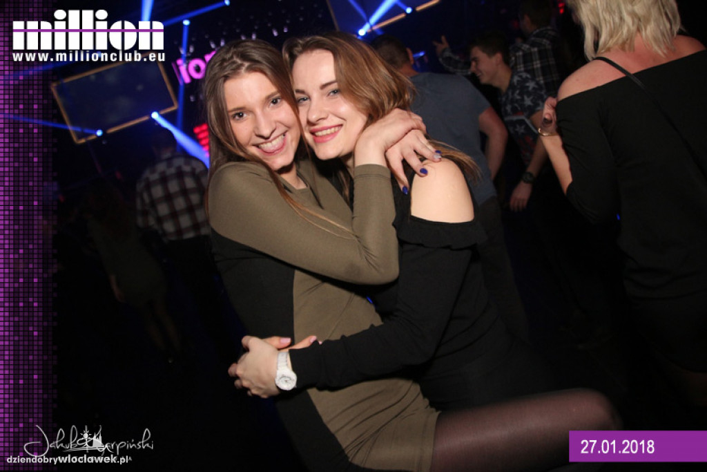 Sobotnia noc w klubie Million