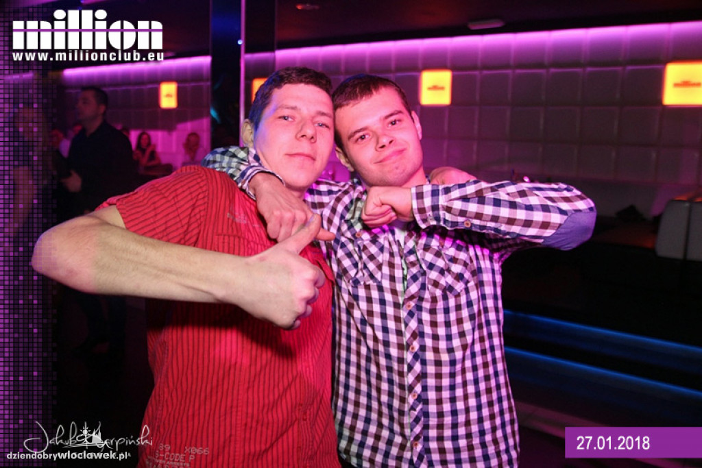 Sobotnia noc w klubie Million