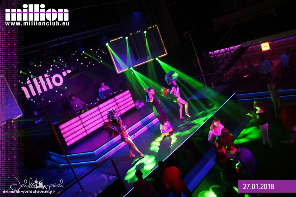 Sobotnia noc w klubie Million