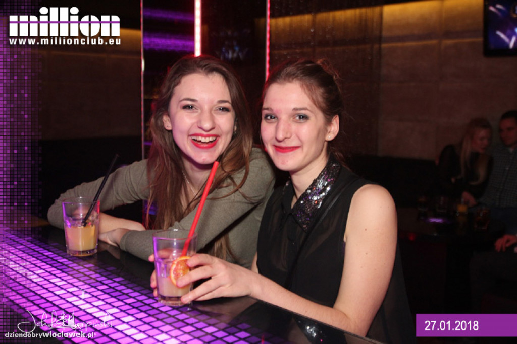 Sobotnia noc w klubie Million
