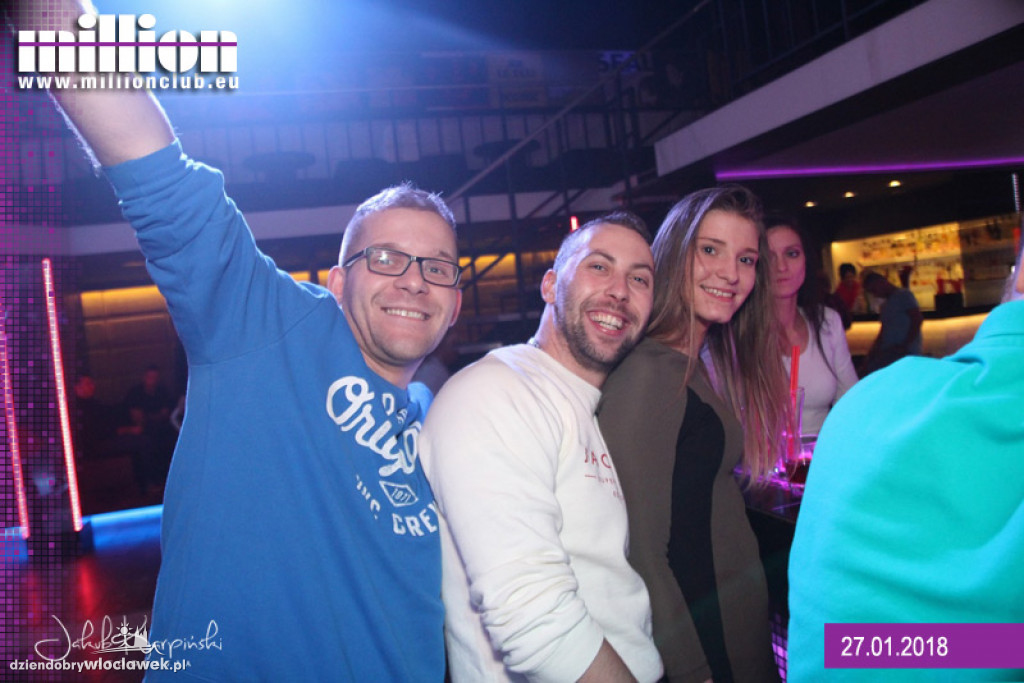 Sobotnia noc w klubie Million