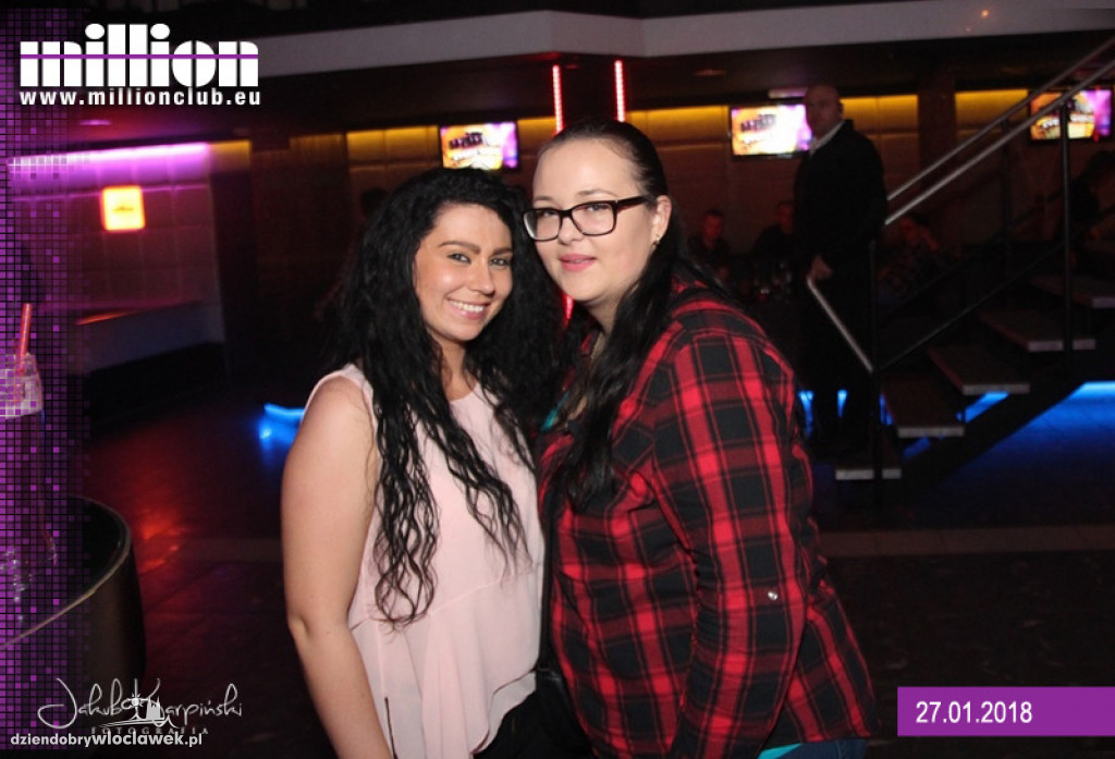 Sobotnia noc w klubie Million