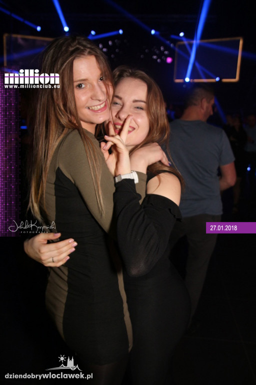 Sobotnia noc w klubie Million