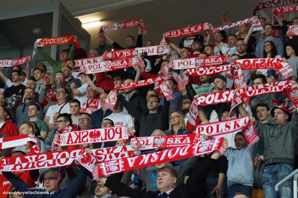 Kibice na meczu Polska-Kosowo w Hali Mistrzów