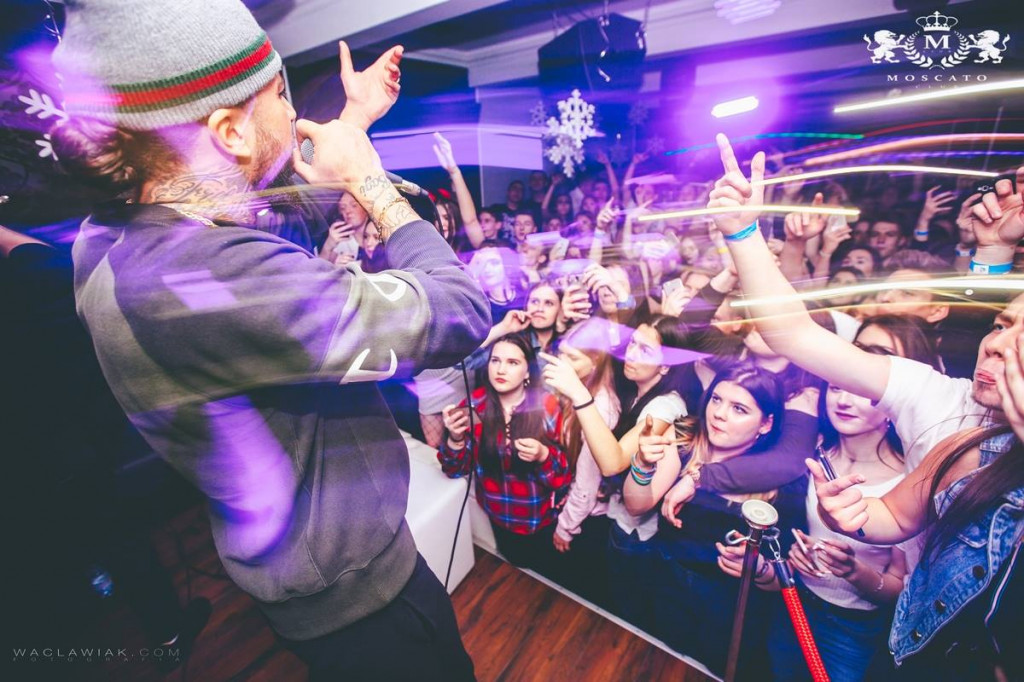 Malik Montana w Moscato Club przy ul. Solnej