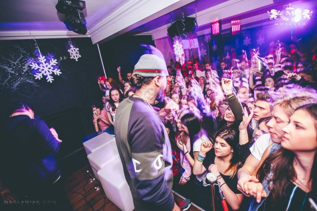 Malik Montana w Moscato Club przy ul. Solnej