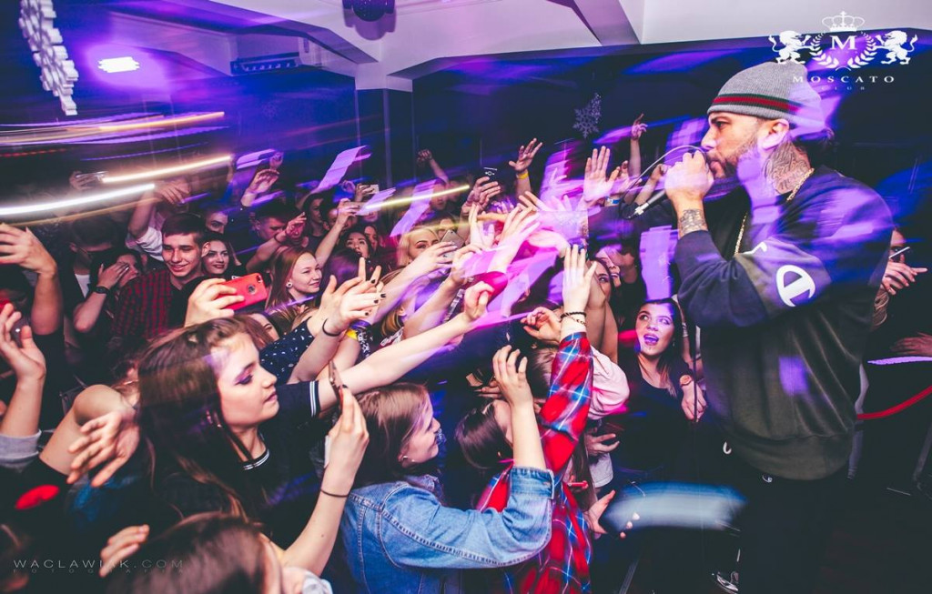 Malik Montana w Moscato Club przy ul. Solnej