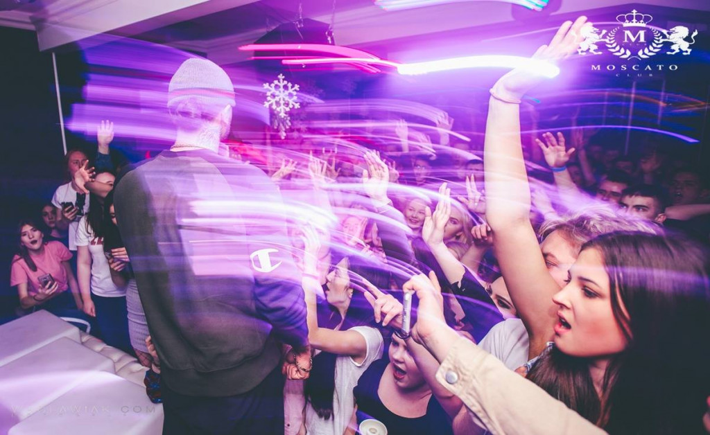 Malik Montana w Moscato Club przy ul. Solnej