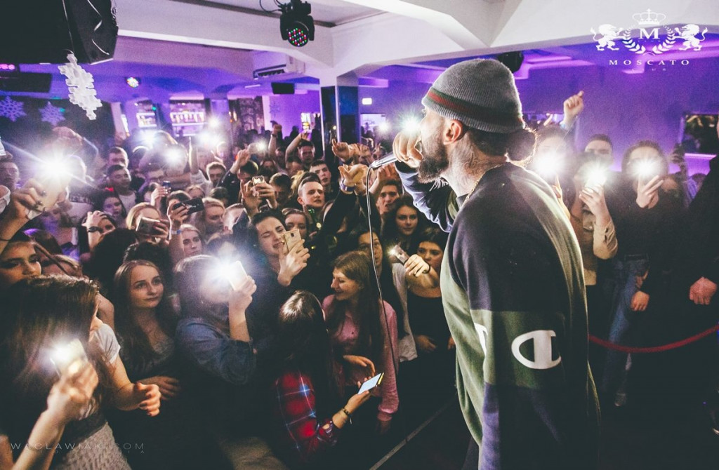 Malik Montana w Moscato Club przy ul. Solnej
