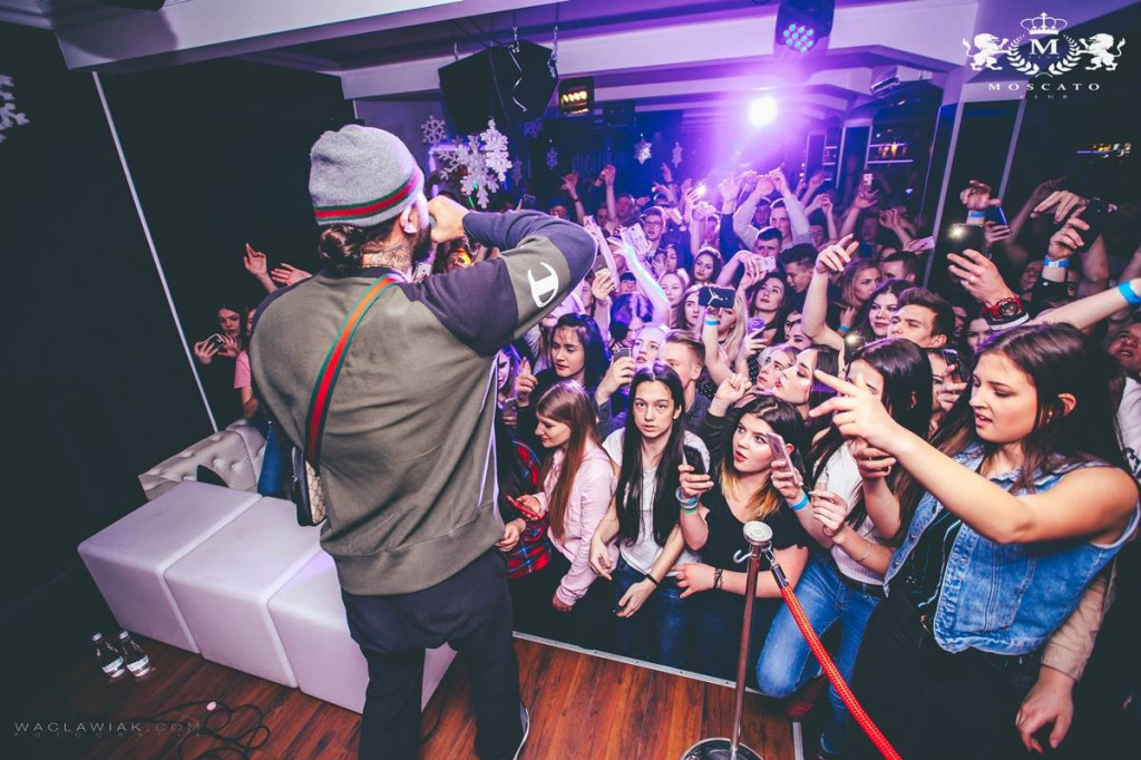 Malik Montana w Moscato Club przy ul. Solnej