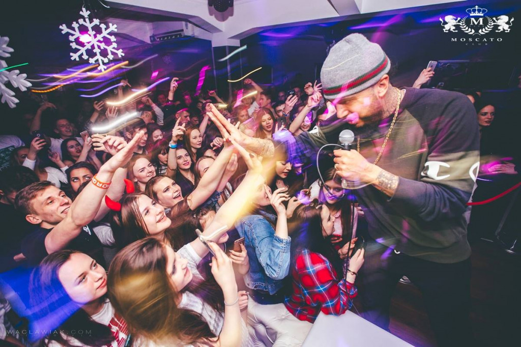 Malik Montana w Moscato Club przy ul. Solnej