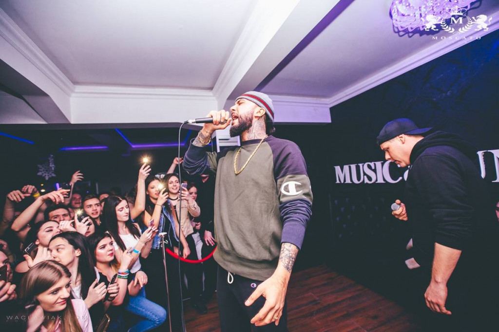 Malik Montana w Moscato Club przy ul. Solnej