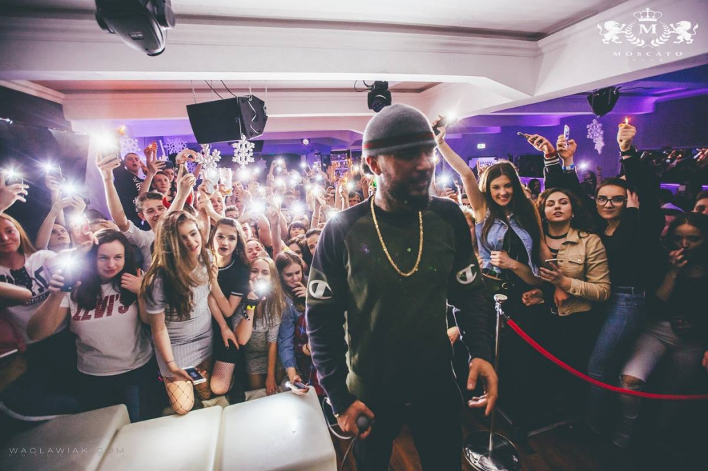 Malik Montana w Moscato Club przy ul. Solnej