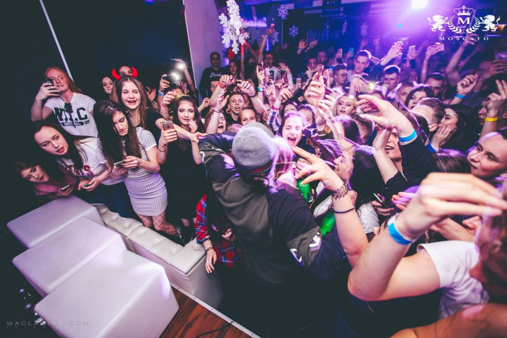 Malik Montana w Moscato Club przy ul. Solnej