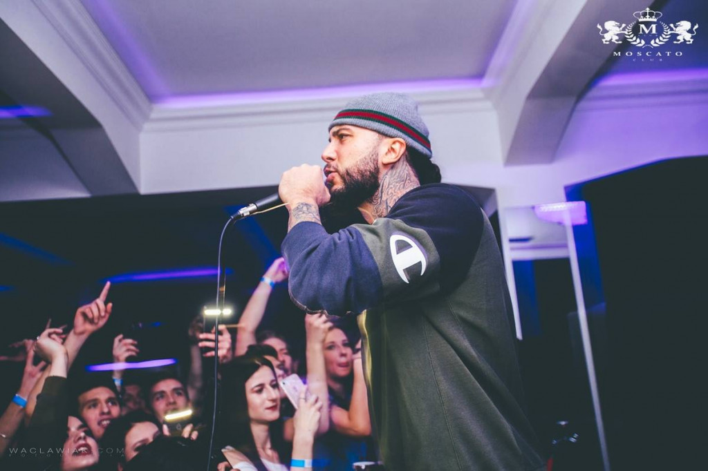 Malik Montana w Moscato Club przy ul. Solnej