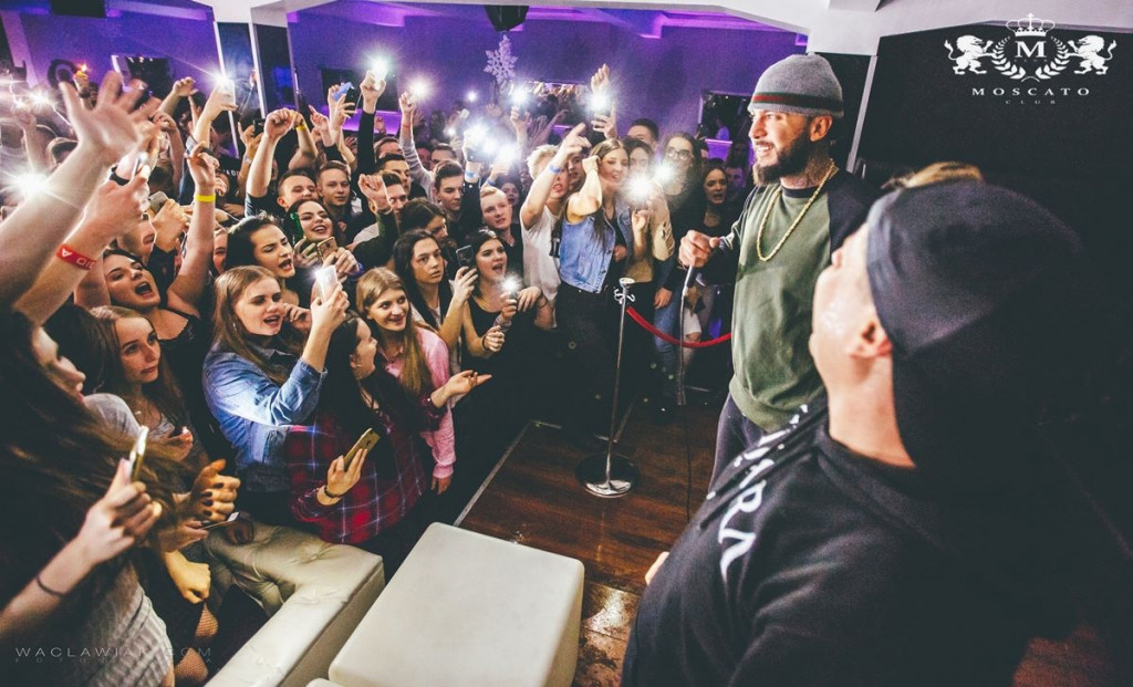 Malik Montana w Moscato Club przy ul. Solnej