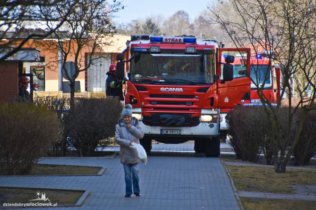 Pożar w bloku na osiedlu Południe
