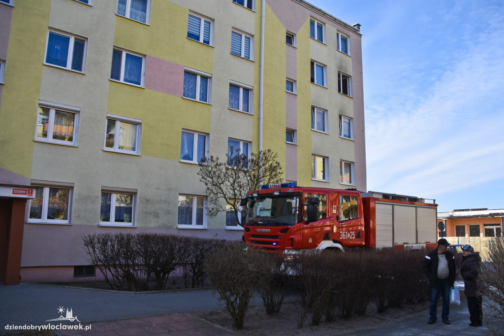 Pożar w bloku na osiedlu Południe