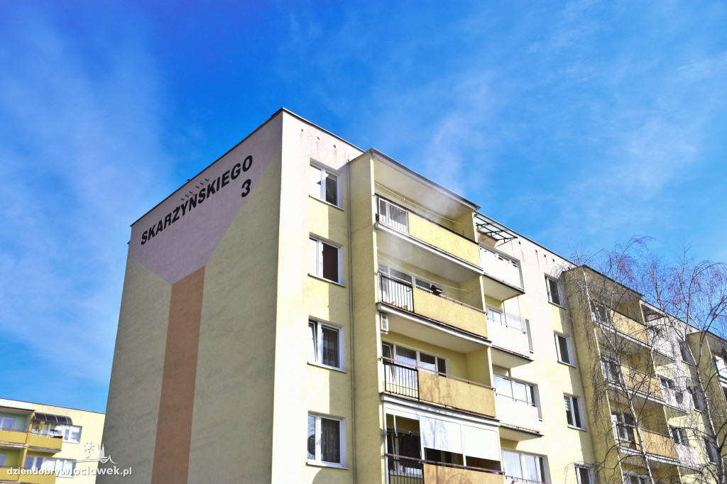 Pożar w bloku na osiedlu Południe