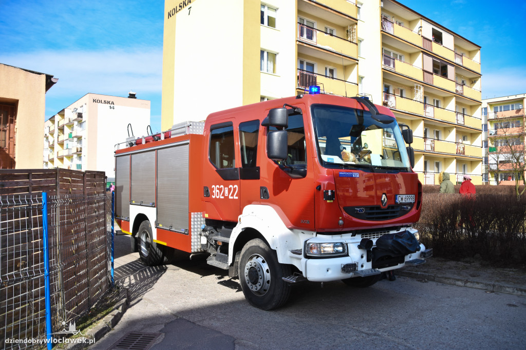 Pożar w bloku na osiedlu Południe