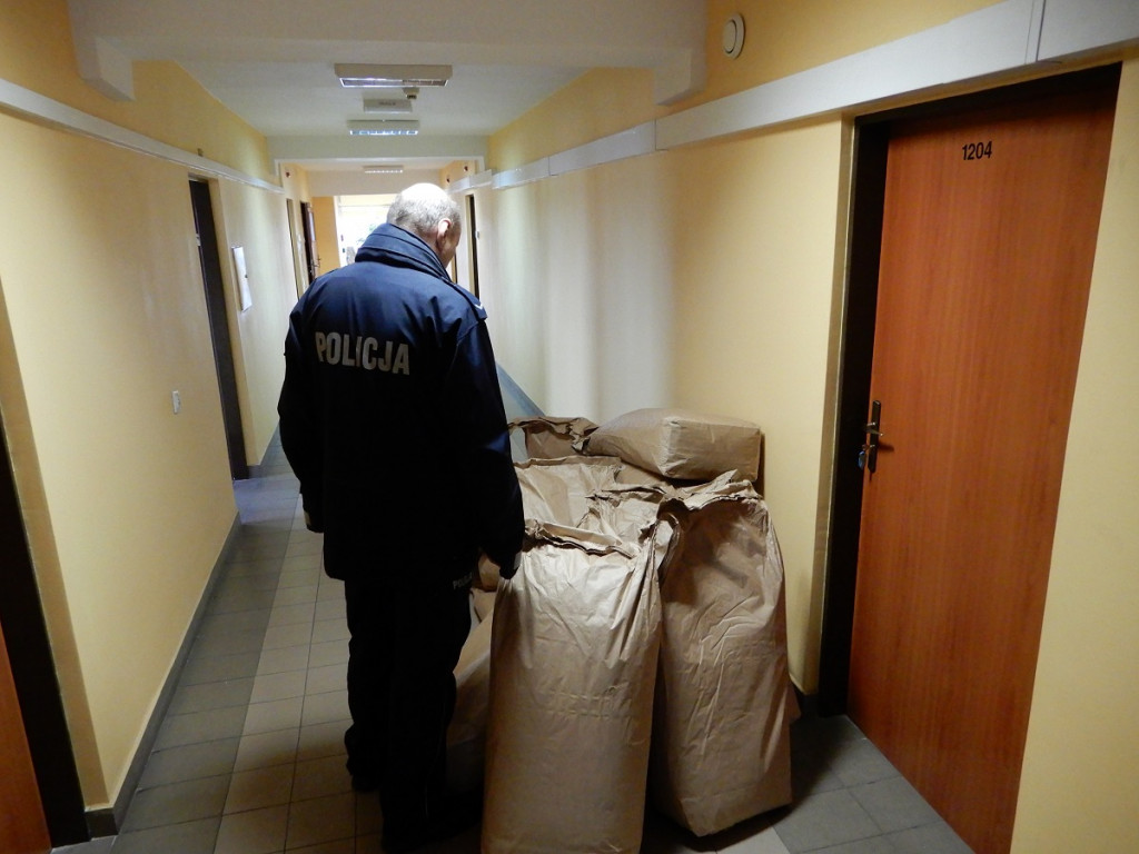 Policyjna akcja na osiedlu Zawiśle