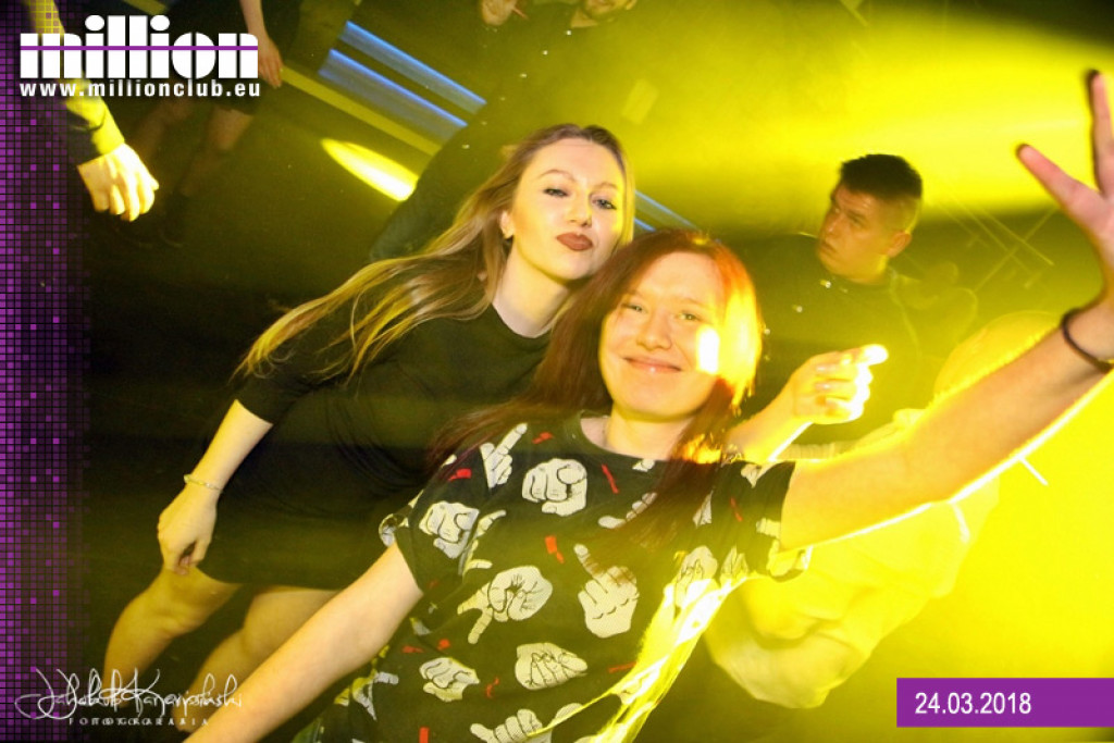 Gorąca sobotnia impreza w klubie Million