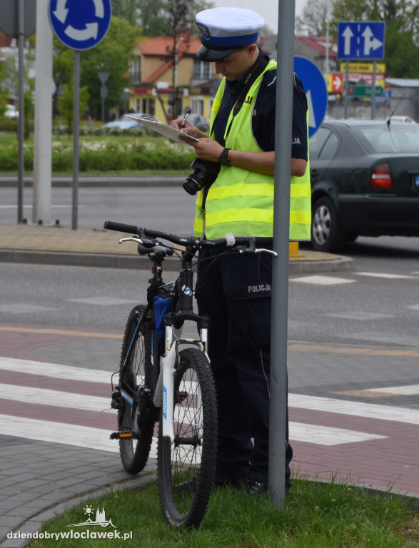 Potrącenie rowerzystki w  centrum