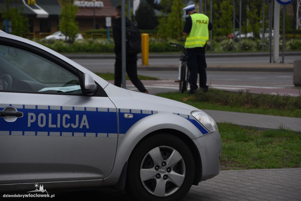 Potrącenie rowerzystki w  centrum