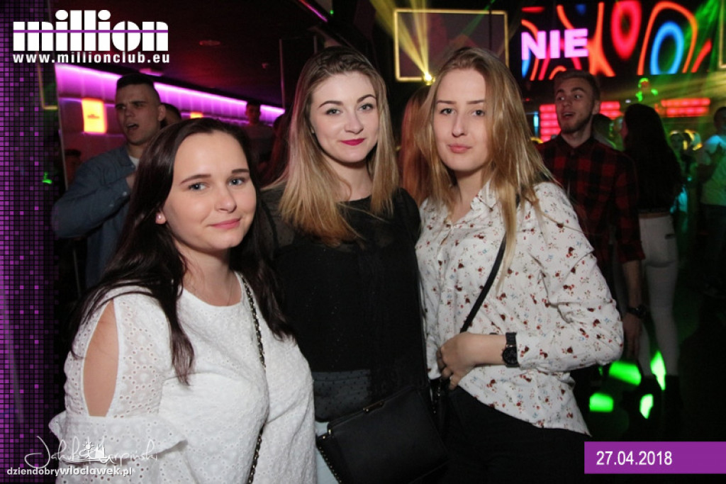 Piątkowa impreza w klubie Milion
