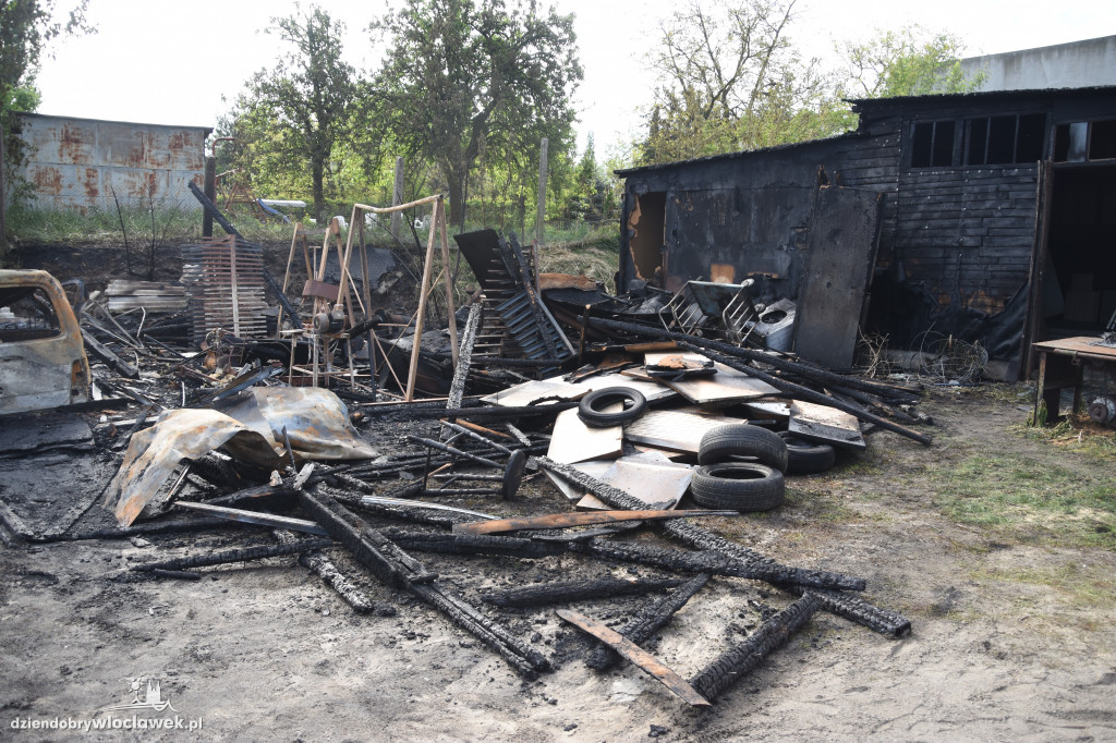 Pożar zakładu stolarskiego przy Płockiej