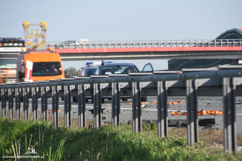 Wypadek na A1. Nie żyje jedna osoba