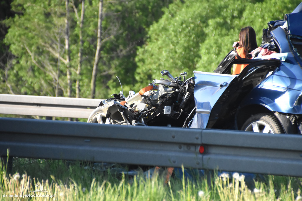 Wypadek na A1. Nie żyje jedna osoba