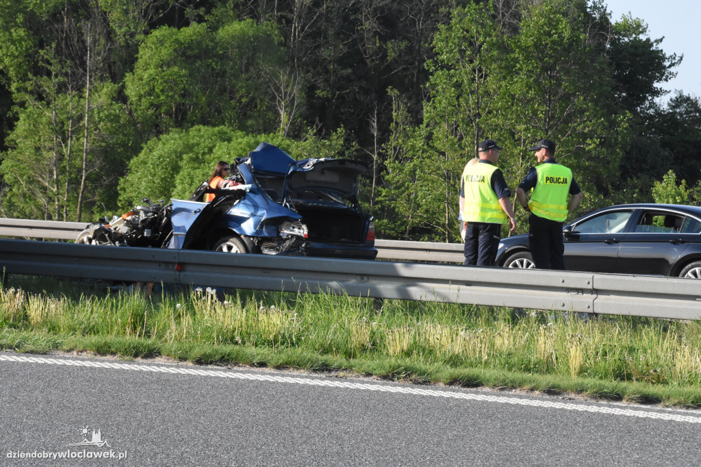 Wypadek na A1. Nie żyje jedna osoba