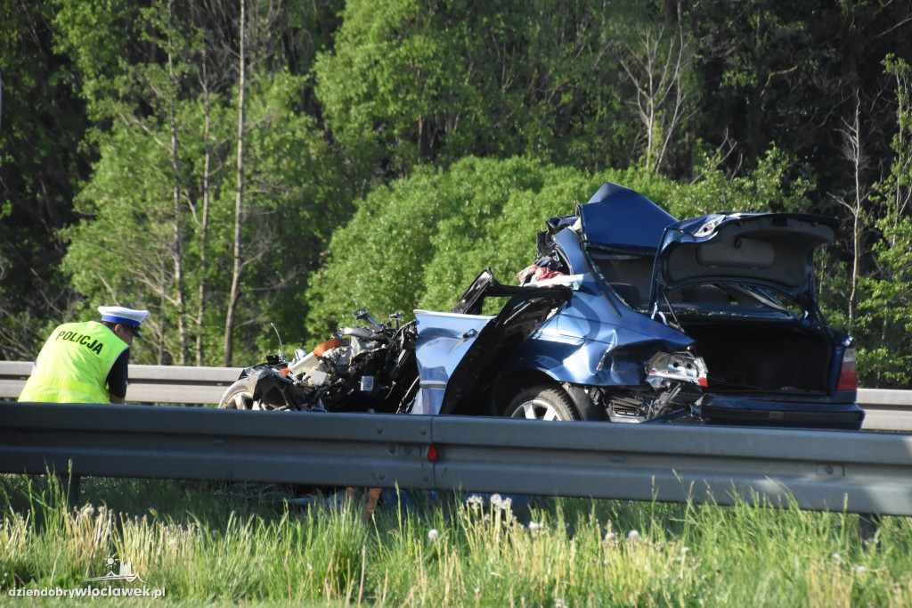 Wypadek na A1. Nie żyje jedna osoba