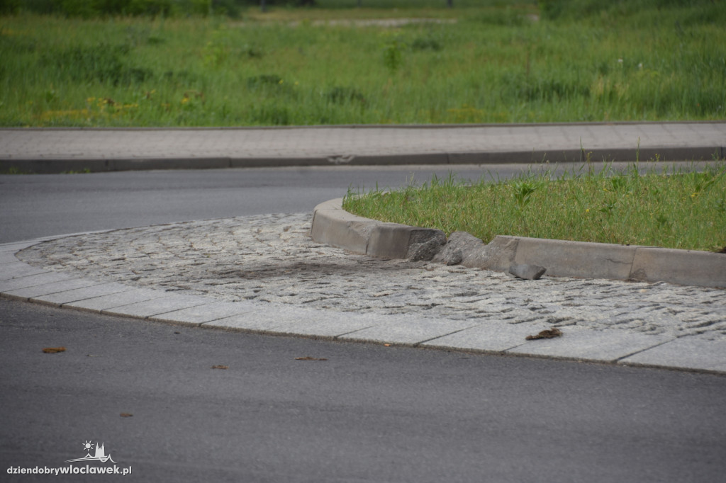 Wypadek motocyklisty w Michelinie