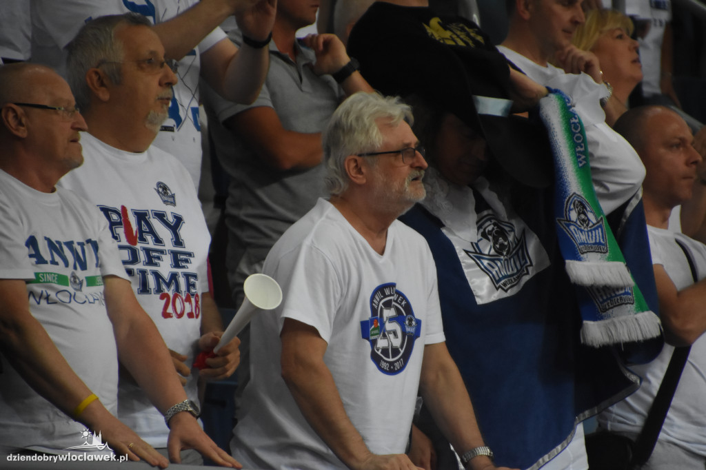 Kibice na meczu Anwil - Stelmet Zielona Góra