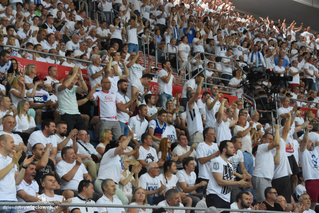 Kibice na meczu Anwil - Stelmet Zielona Góra