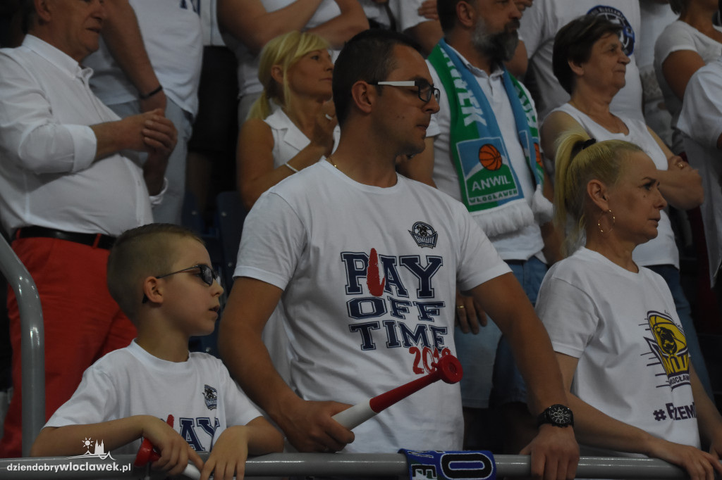 Kibice na meczu Anwil - Stelmet Zielona Góra