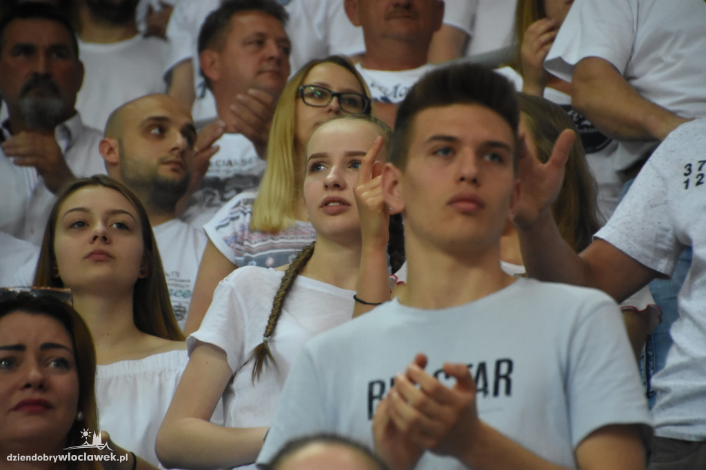 Kibice na meczu Anwil - Stelmet Zielona Góra