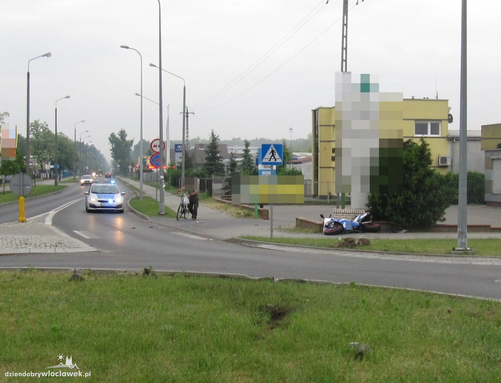 Policja o wypadku motocyklisty
